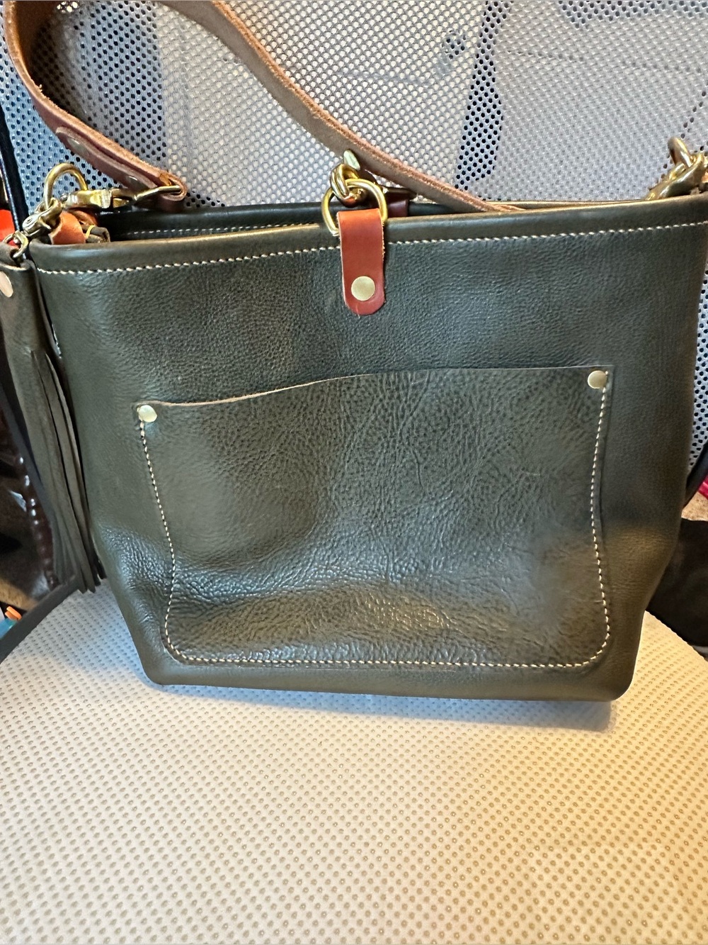 Lamb leather Bennett tote